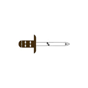 Alu/Edelstahl 4,0  x 10,0 mm Sepiabraun RAL 8014