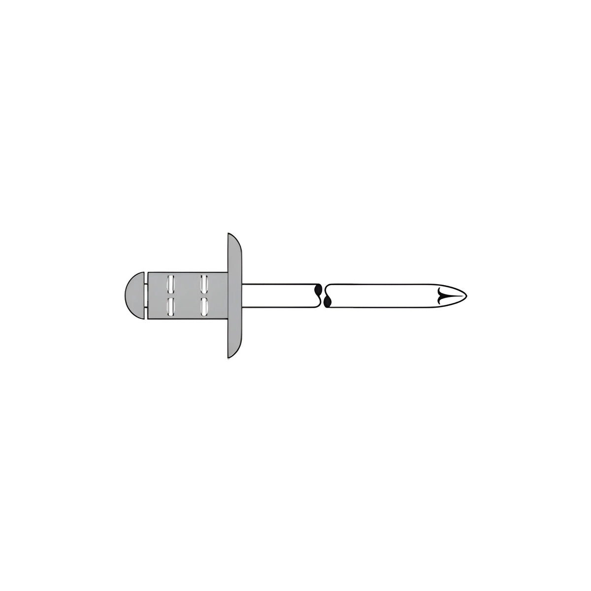 Alu/Edelstahl 4,0  x 10,0 mm Weißaluminium RAL 9006