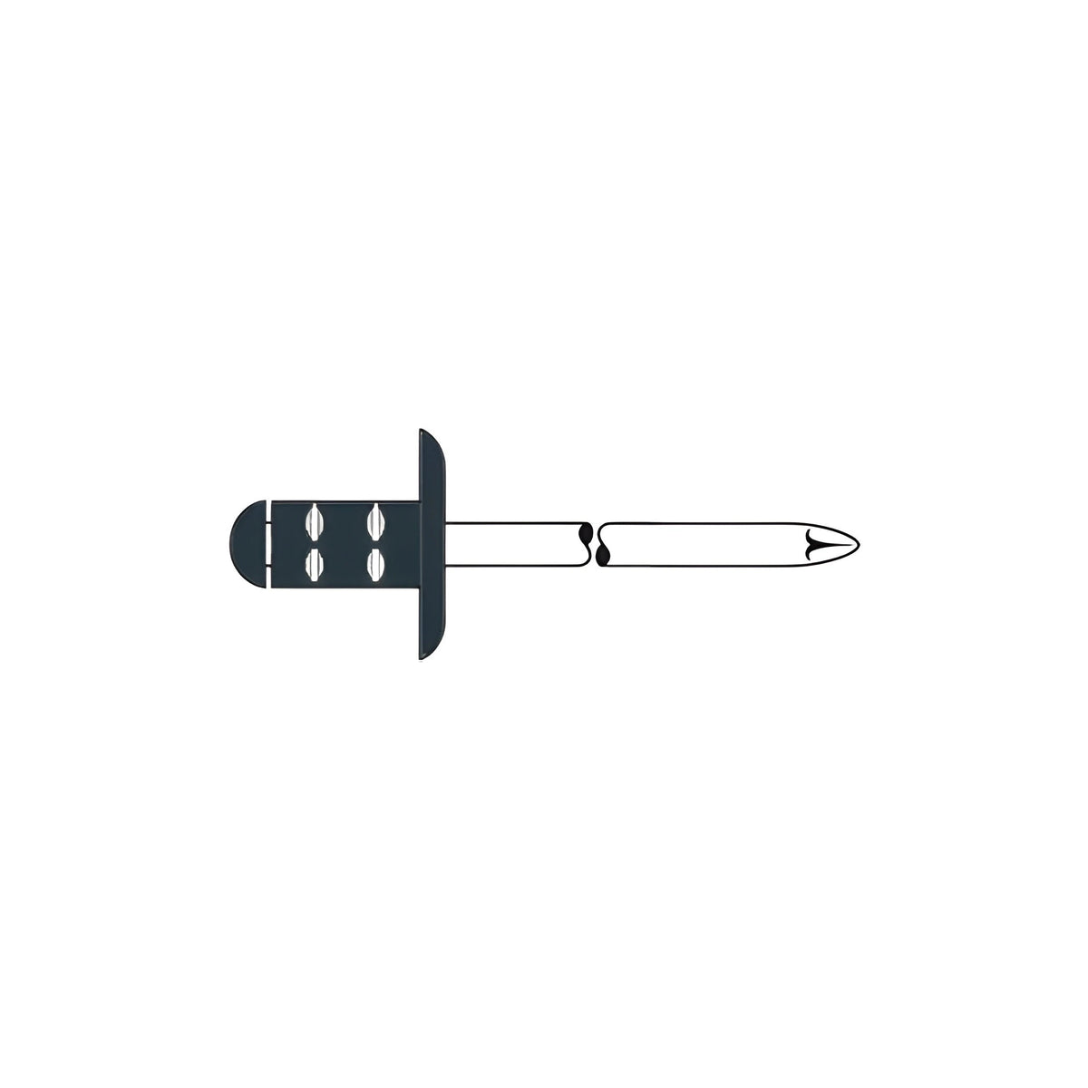 Alu/Edelstahl 4,0  x 13,0 mm Anthrazitgrau RAL 7016